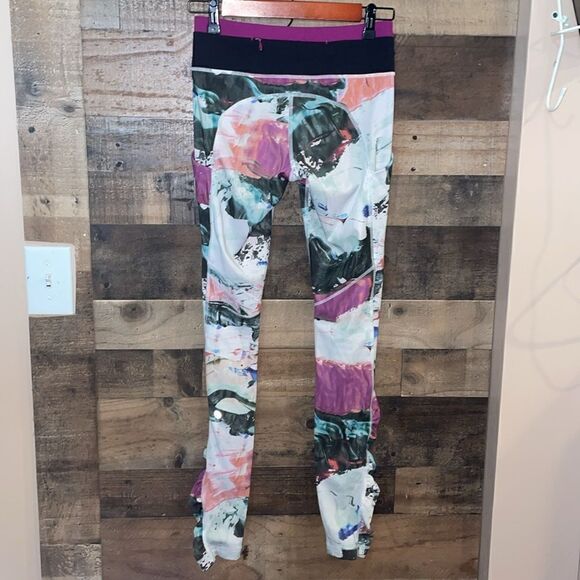Lululemon Speed Tight III *All Full-On Pigment Wave Multi / Black / Regal Plum - Picture 6 of 9